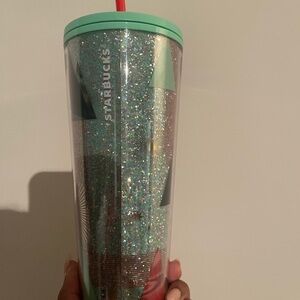 Starbucks Holiday Tumbler 2020 Glitter Christmas Tree
